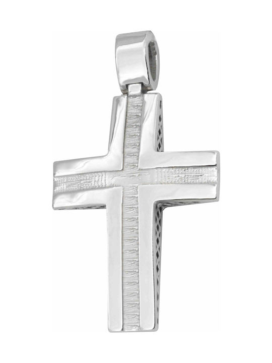 White Gold Cross 14K