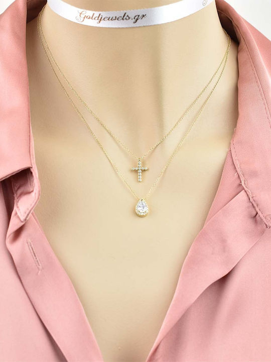 Goldjewels Χρυσός Σταυρός 14Κ
