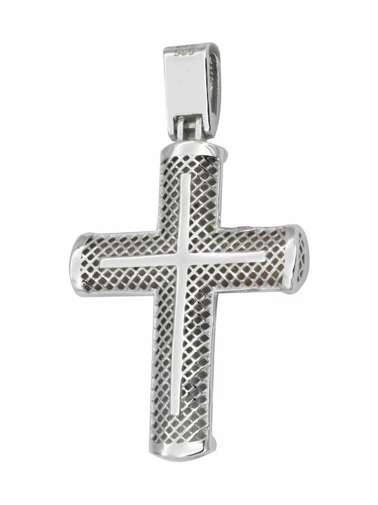 White Gold Cross 14K