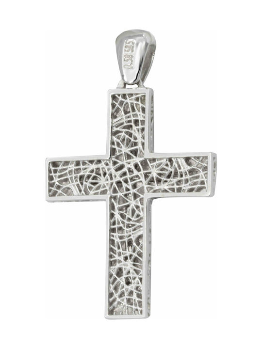 White Gold Cross 14K