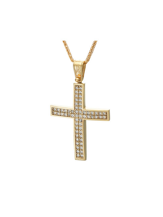 Femeiesc Aur Cruce 14K