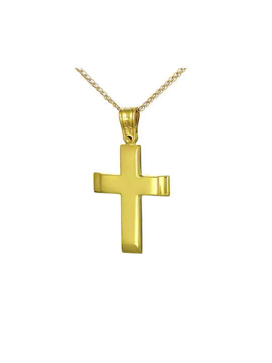 Herren Gold Kreuz 9K