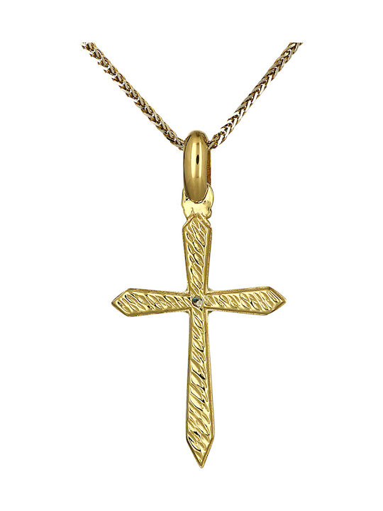 Damen Gold Kreuz 14K