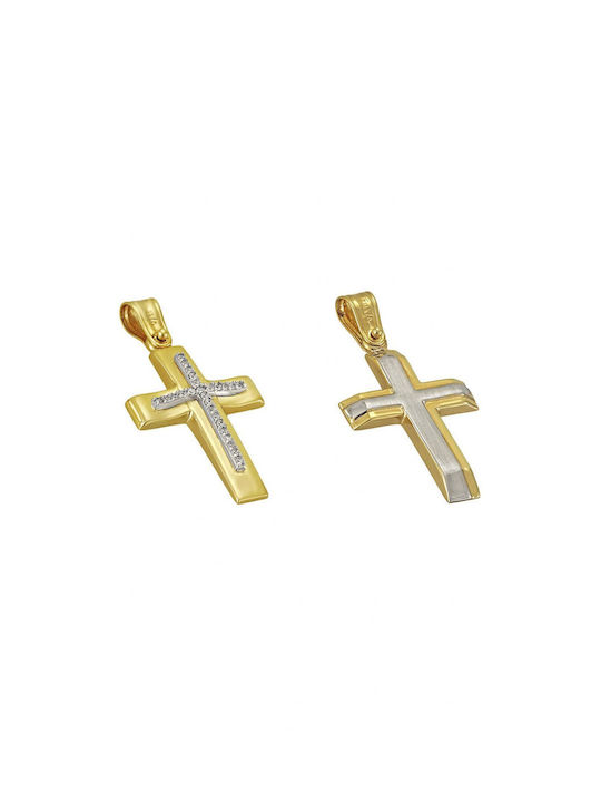 Filva Oro Gold Kreuz 14K Beidseitig