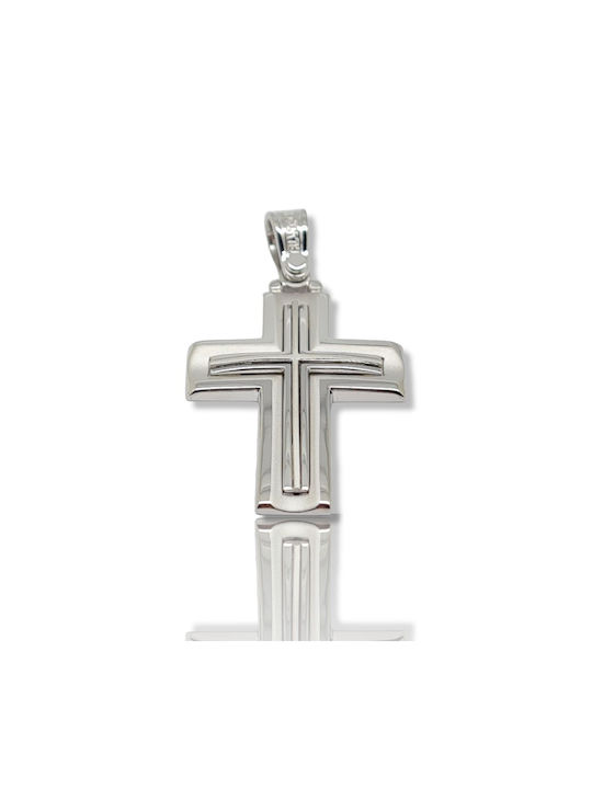 Mentzos Weißgold Kreuz 14K