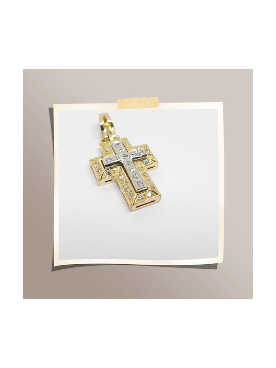 Mentzos Gold Kreuz 14K