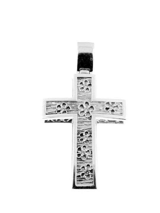 Papadopoulos Gold Damen Weißgold Kreuz 14K