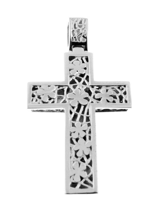 Papadopoulos Gold Damen Weißgold Kreuz 14K