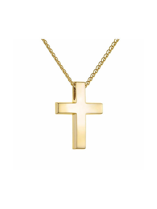 Ioannis Kosmima Men's Gold Cross 14K Double Sided