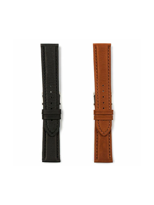 Leather Strap Black 20mm