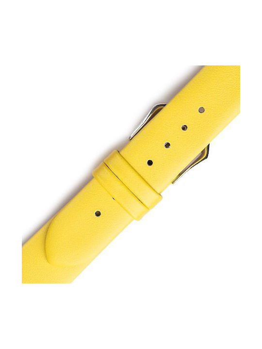 Leather Strap Yellow 12mm