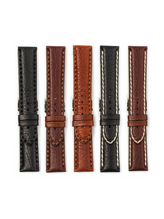 Leather Strap Black 20mm