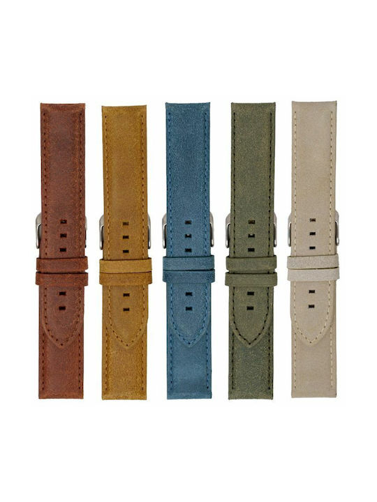 Leather Strap Gray 20mm