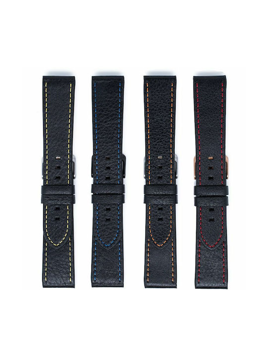 Leather Strap Black 20mm