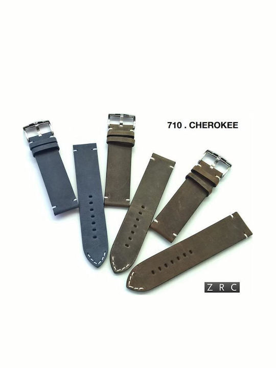 Lederriemen Marineblau 24mm