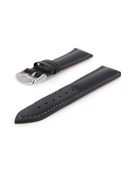 Leather Strap Black 18mm