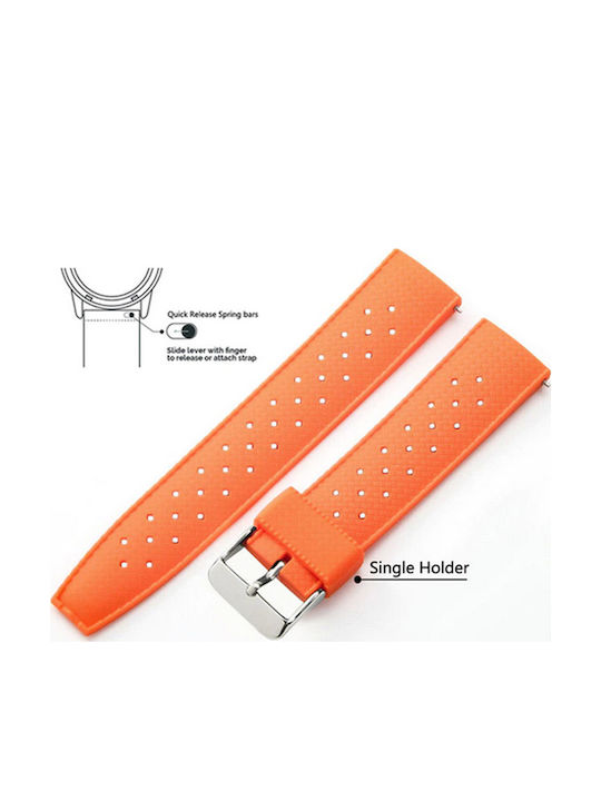 Quick Release Rubber Strap Orange 20мм