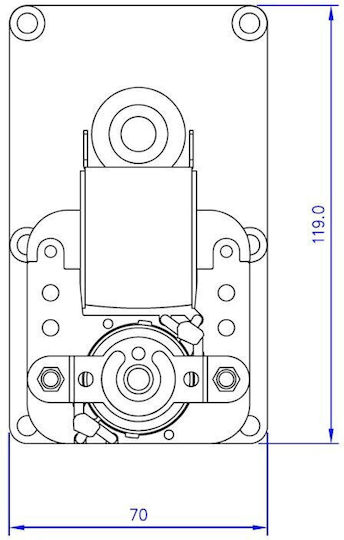 Mellor Fb1183 2rpm Мотор със зъбни колела за пелетна печка