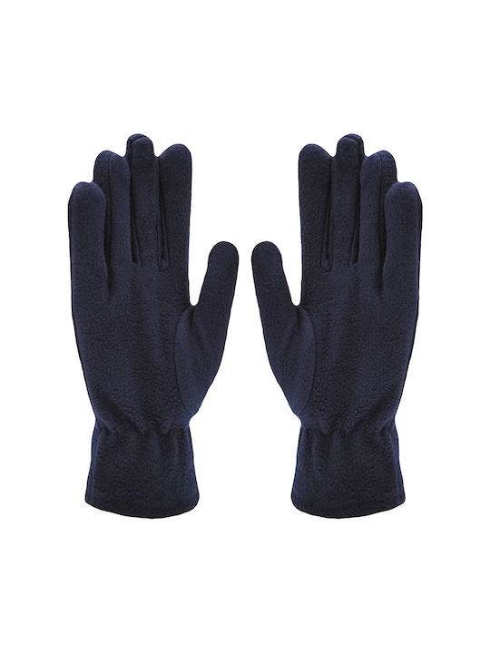 Brims and Trims Marineblau Vlies Handschuhe