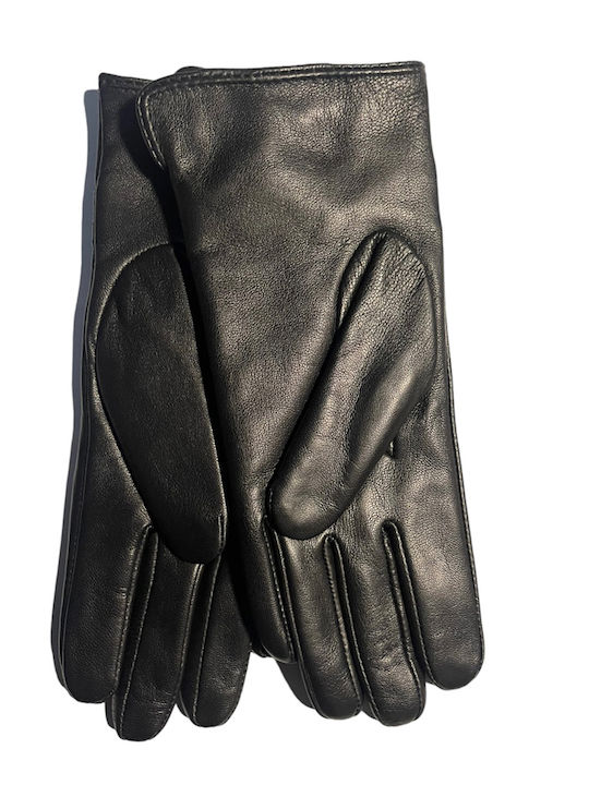 Schwarz Leder Handschuhe