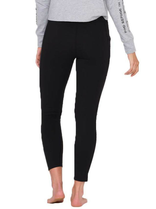 Salty Crew Signature Legging Colanti de femei Cropped Colanti Talie inalta Negru