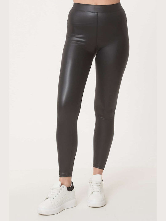 Ad'Oro Frauen Kurze Hosen Leggings Hochgeschnitten Μαύρο