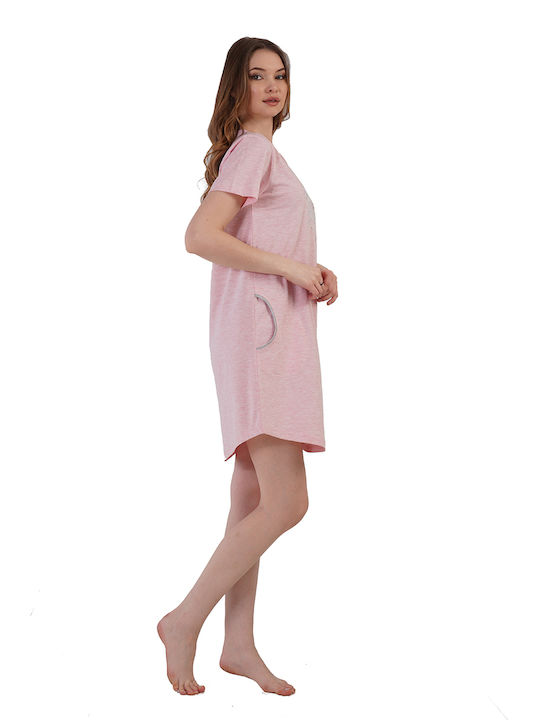 Vienetta Secret Summer Women's Nightdress Pink Vienetta Vienetta