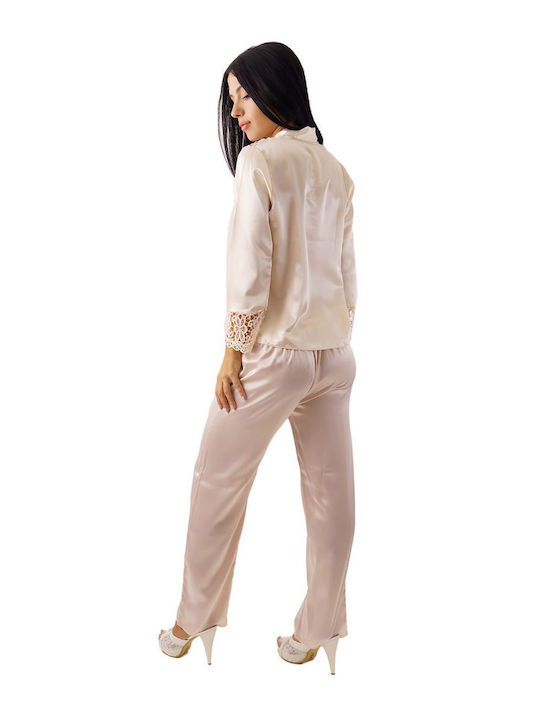 FMS Winter Women's Pajama Set Gold