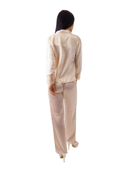 FMS Winter Women's Pajama Set Gold