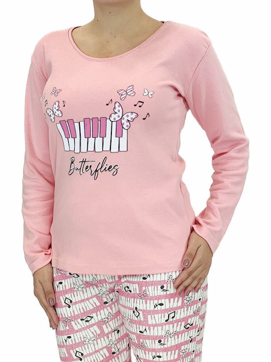 Goodnight Winter Damen Pyjama-Set Pink