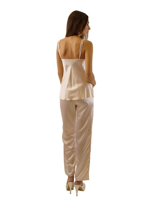 FMS Winter Women's Robe with Pajamas Gold