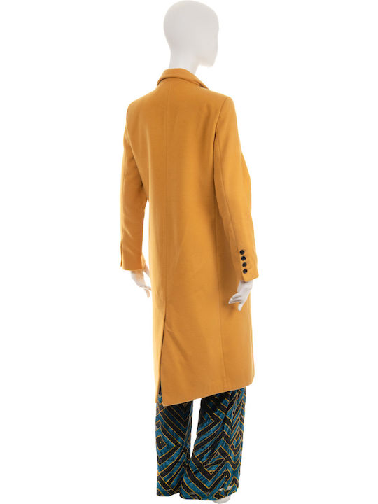 Damen YELLOW Mantel mit Knöpfen