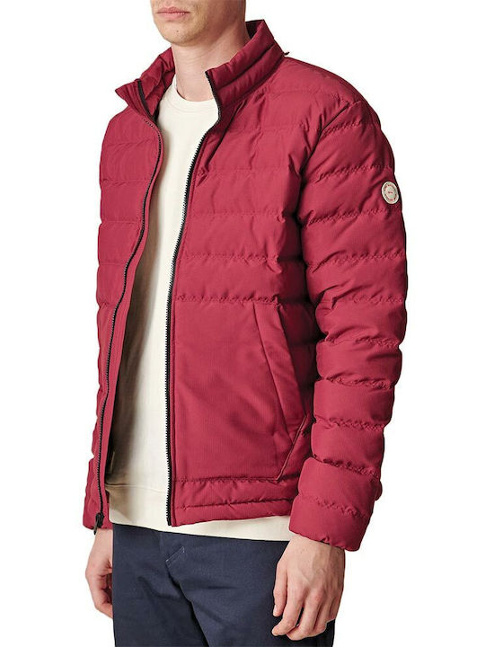 Globe Prime Men's Winter Puffer Jacket Waterproof Burgundy