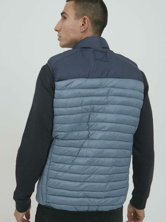 Blend Men's Sleeveless Puffer Jacket BLUE