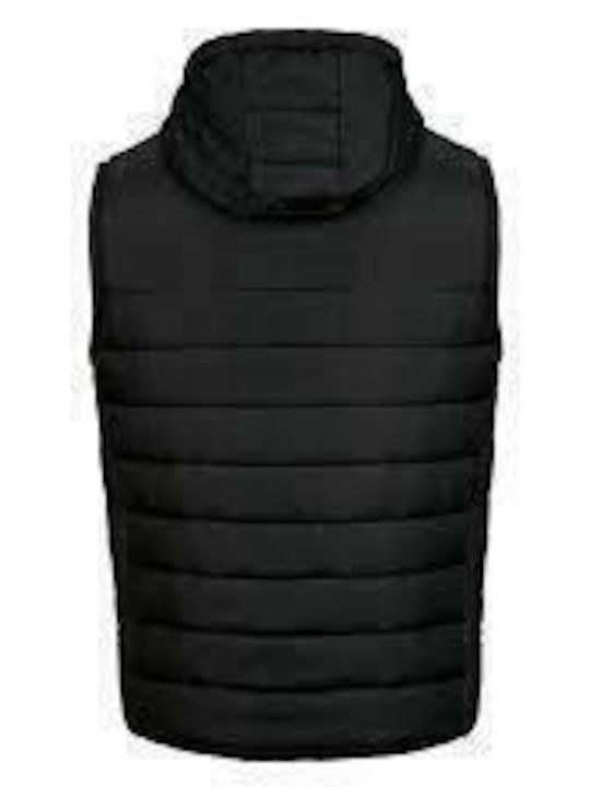 Errea Men's Sleeveless Puffer Jacket BLACK