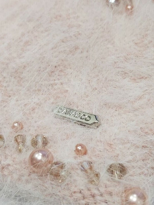 Beanie Γυναικείος Σκούφος Πλεκτός σε Ροζ χρώμα