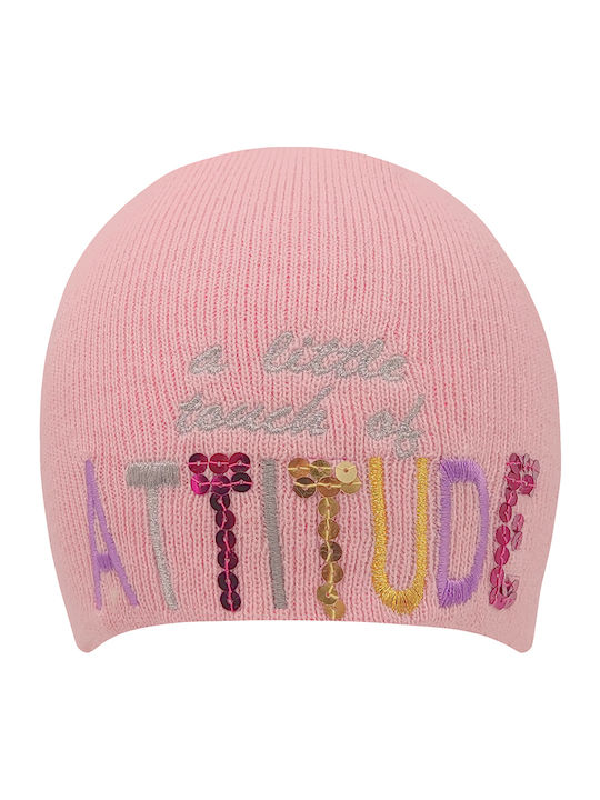Knitted Beanie Cap Pink
