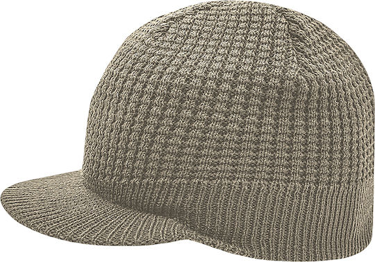 Knitted Beanie Cap Beige