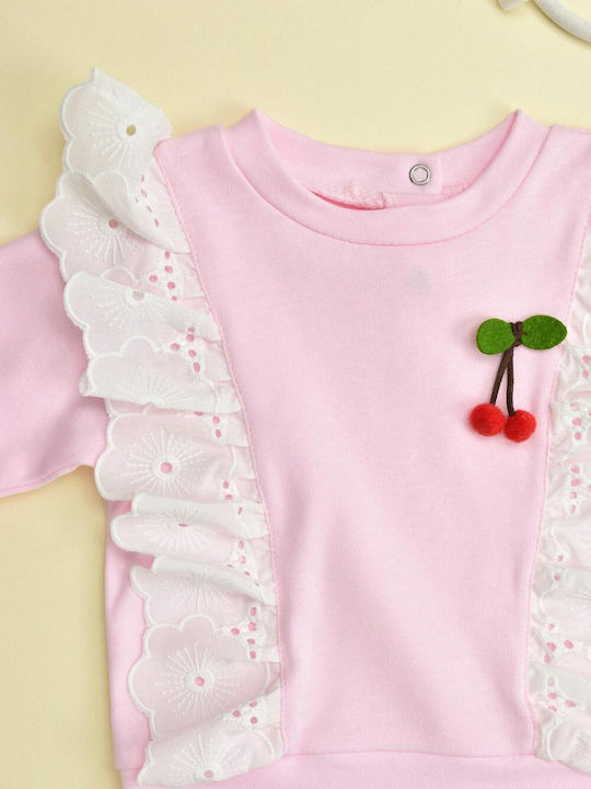 Kinder-Set mit Hose Sommer 2Stück Rosa