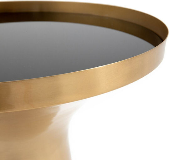 Round Side Table Metal Bronze L40xW40xH60cm.