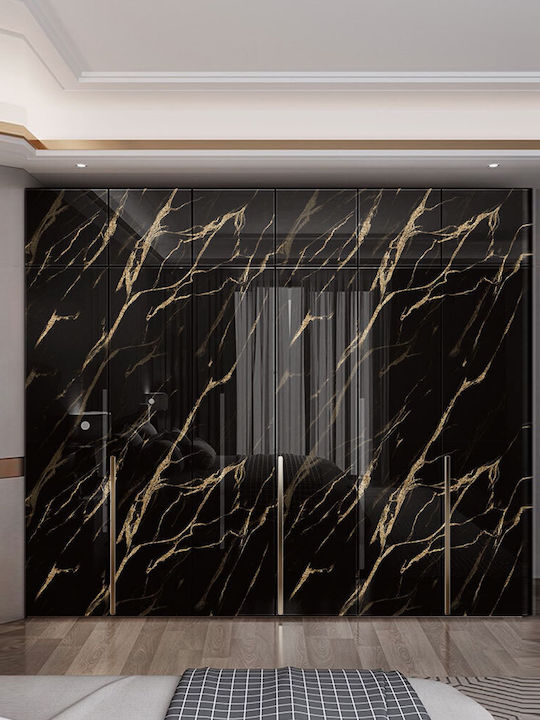 Self-adhesive Wall Mural Black 60x300cm