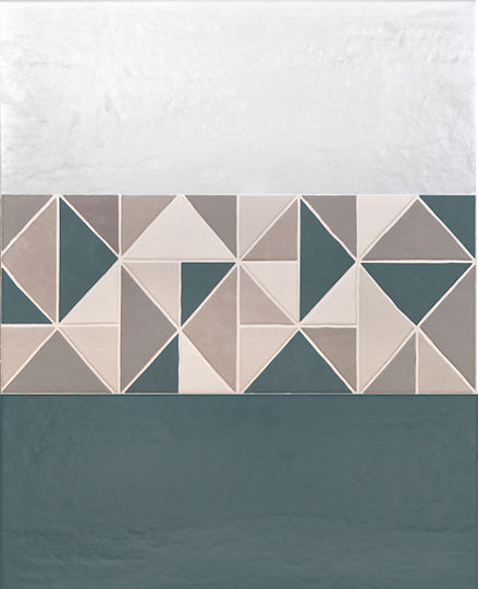 Pueblo Decor Taos Petrolio Πλακάκι Τοίχου Κουζίνας / Μπάνιου Κεραμικό Ματ 60x25cm Πολύχρωμο
