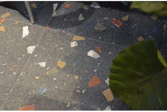 Stracciatella Grafito Fliese Boden Innenbereich 80x80cm Schwarz