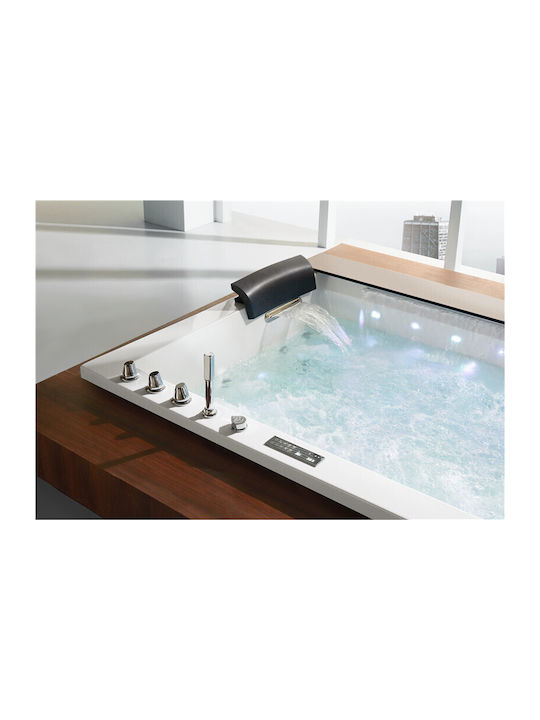 Vinci Acrylic Bathtub with Hydromassage 190x150cm