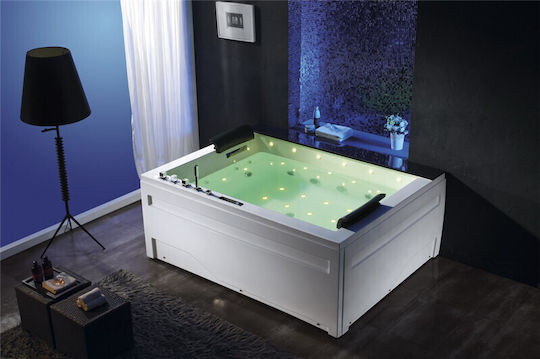 Vinci Μπανιέρα Ακρυλική με Υδρομασάζ 190x150cm