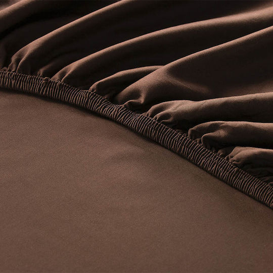 Hauz Sheet King Size with Elastic 200x200+40cm. Cinnamon