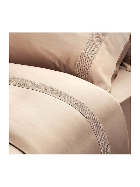 Hauz Duvet Cover Set Queen with 2 Pillowcases 250x260 Dusty Pink