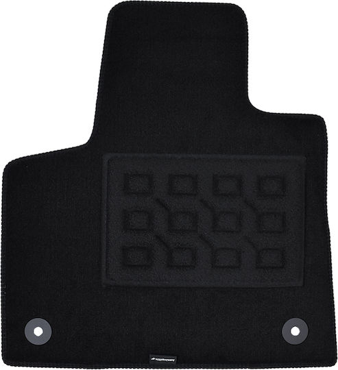 Set Front and Back Car Mats 4 Pieces for Citroen C5 Aircross 2018 Black