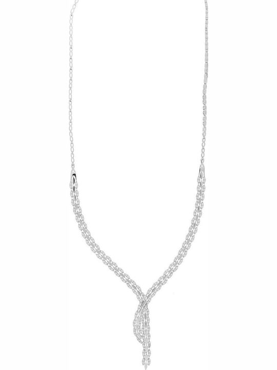 Vitopoulos Vitopoulos Set with Necklace , Earrings & Ring from White Gold 14K with Stones