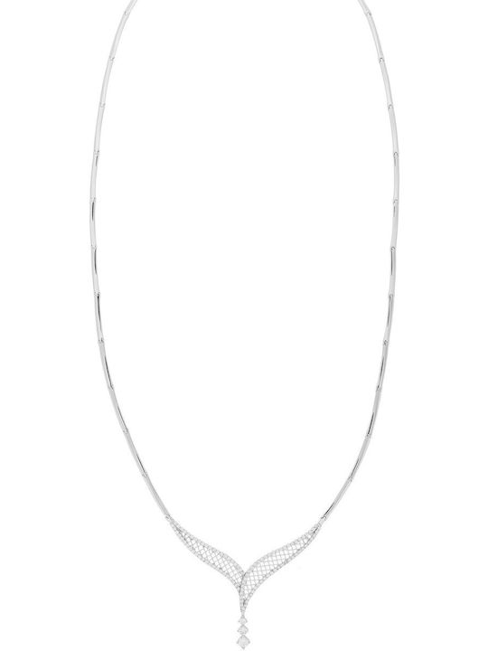 Vitopoulos Vitopoulos Set with Necklace , Earrings & Ring from White Gold 14K with Stones